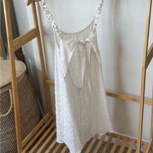 Wild Fable White Ruffled Chemise